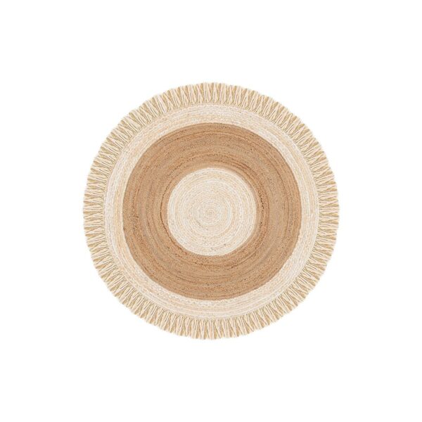 Geo Carved Almond Brown Kids Performance Area Rug